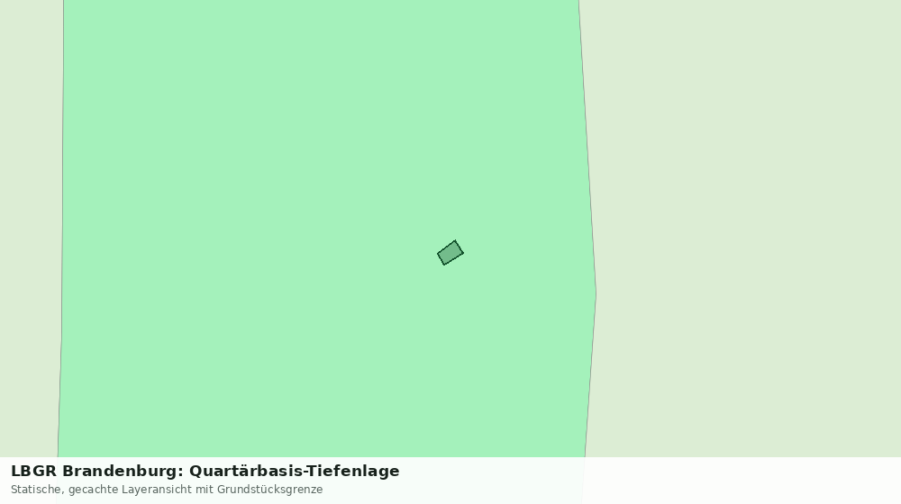 Statische Kartenansicht: LBGR Brandenburg: Quartärbasis-Tiefenlage