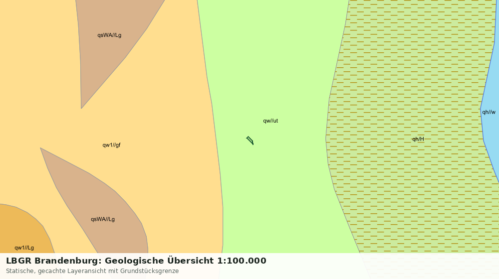 Statische Kartenansicht: LBGR Brandenburg: Geologische Übersicht 1:100.000
