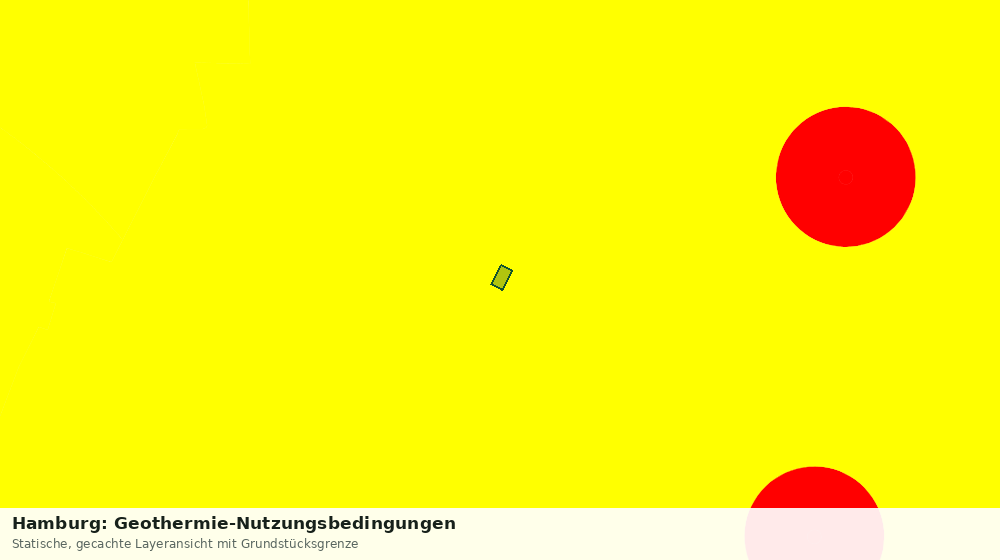 Statische Kartenansicht: Hamburg: Geothermie-Nutzungsbedingungen