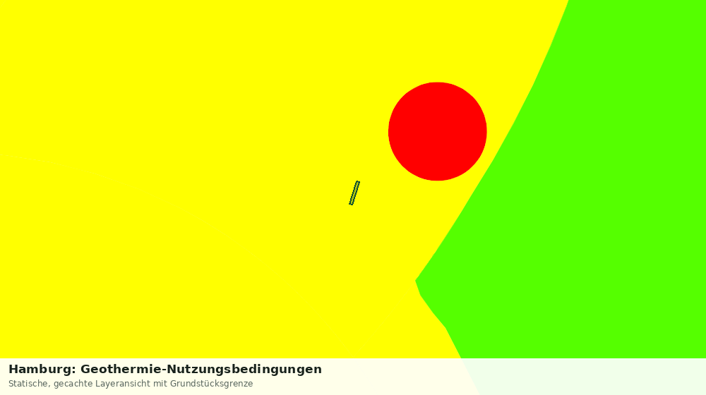 Statische Kartenansicht: Hamburg: Geothermie-Nutzungsbedingungen