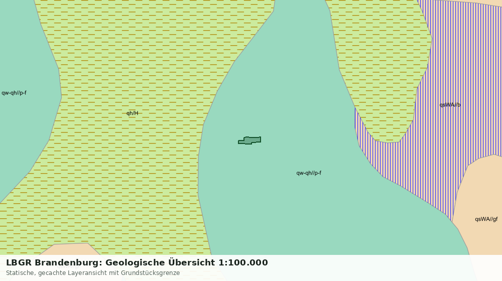 Statische Kartenansicht: LBGR Brandenburg: Geologische Übersicht 1:100.000