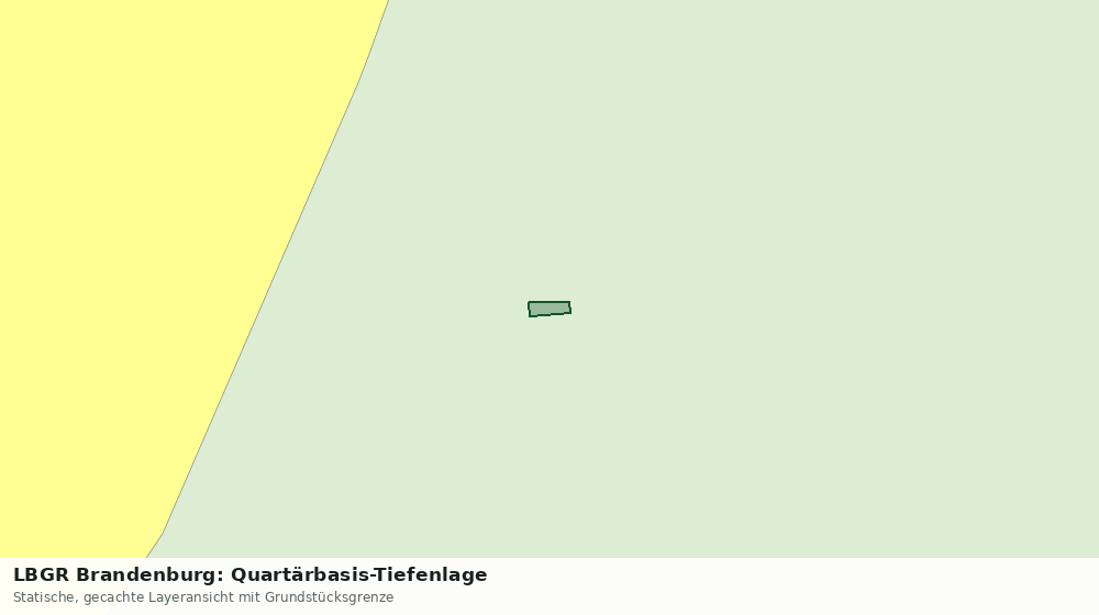 Statische Kartenansicht: LBGR Brandenburg: Quartärbasis-Tiefenlage