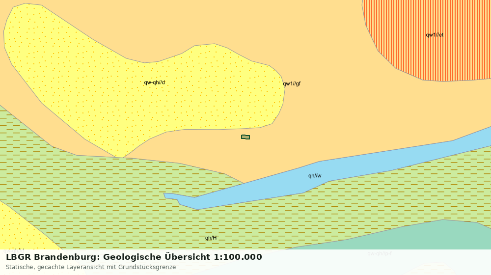 Statische Kartenansicht: LBGR Brandenburg: Geologische Übersicht 1:100.000