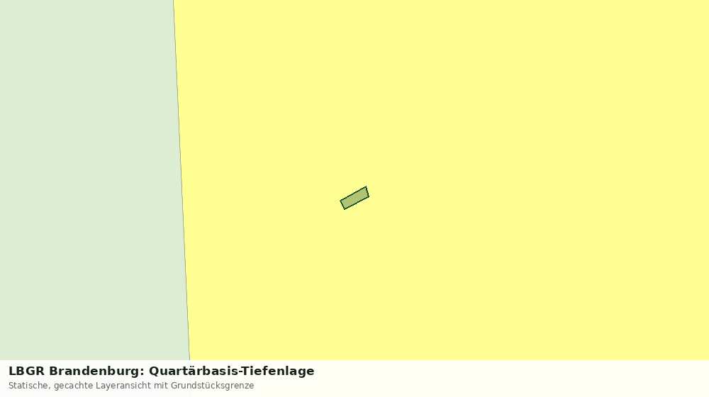 Statische Kartenansicht: LBGR Brandenburg: Quartärbasis-Tiefenlage