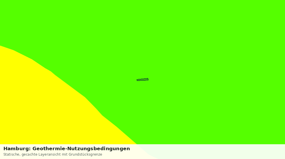 Statische Kartenansicht: Hamburg: Geothermie-Nutzungsbedingungen