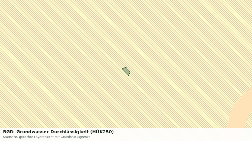 Statische Kartenansicht: BGR: Grundwasser-Durchlässigkeit (HÜK250)