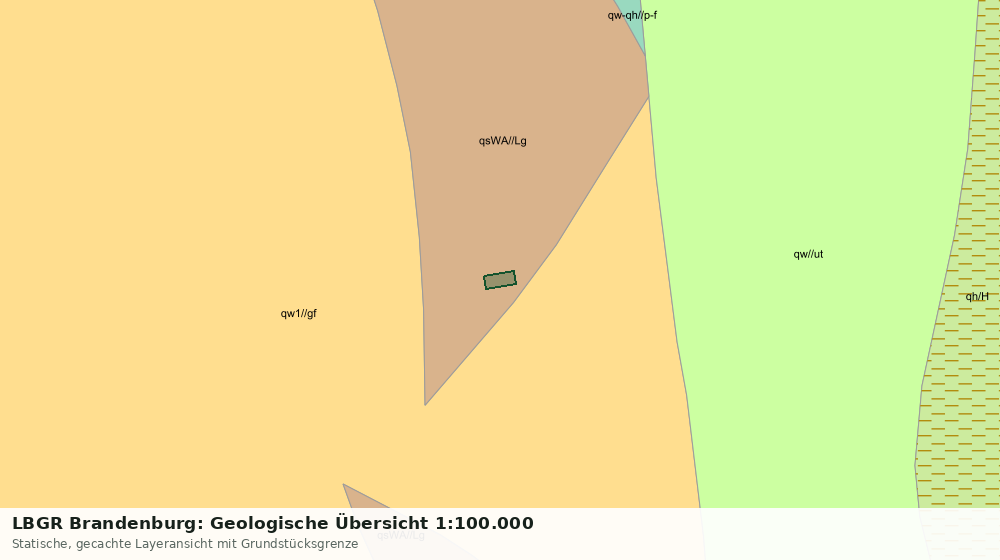 Statische Kartenansicht: LBGR Brandenburg: Geologische Übersicht 1:100.000