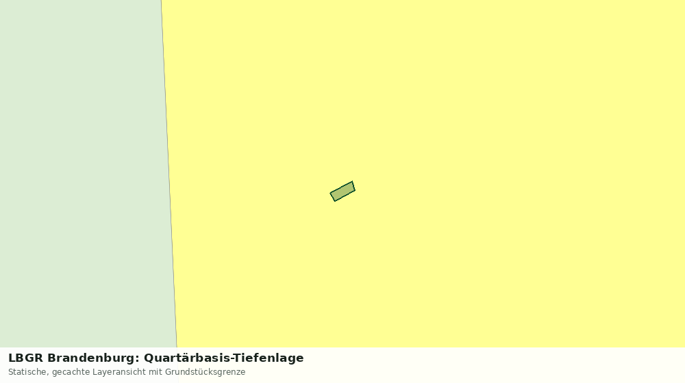 Statische Kartenansicht: LBGR Brandenburg: Quartärbasis-Tiefenlage