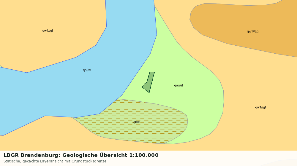 Statische Kartenansicht: LBGR Brandenburg: Geologische Übersicht 1:100.000
