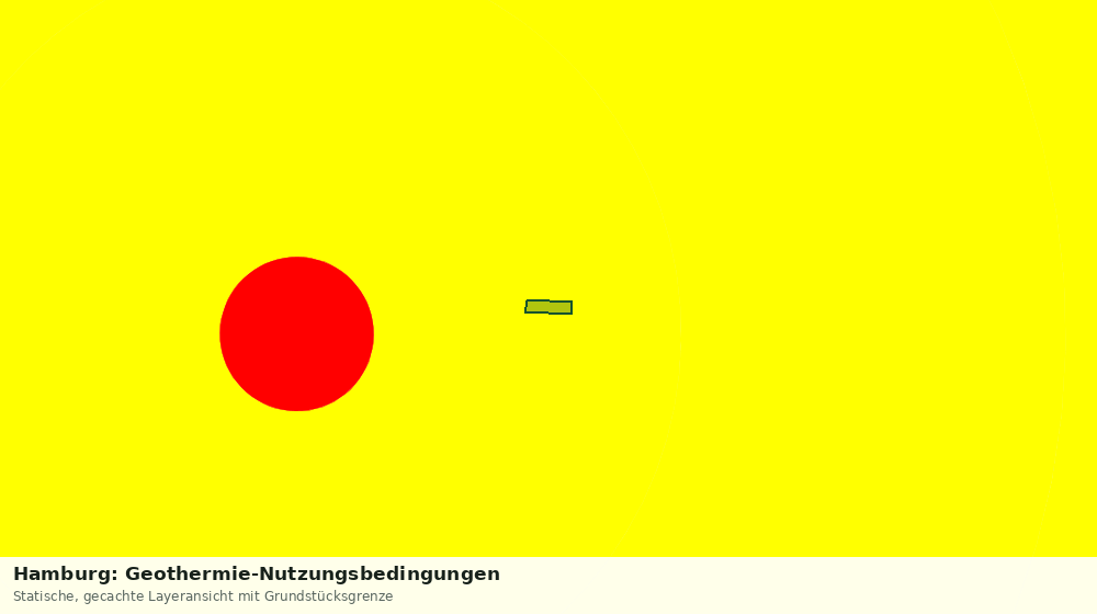 Statische Kartenansicht: Hamburg: Geothermie-Nutzungsbedingungen