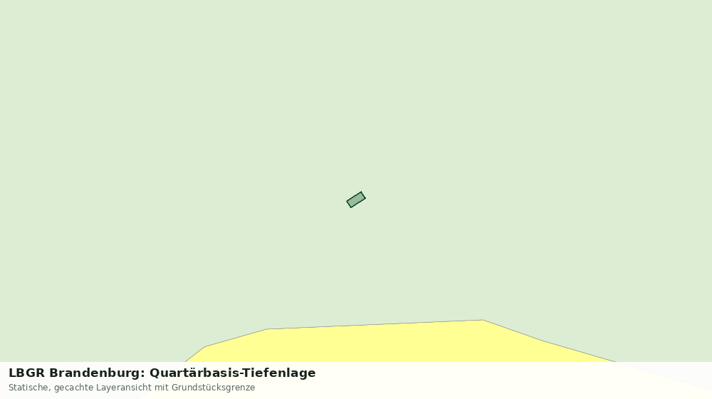Statische Kartenansicht: LBGR Brandenburg: Quartärbasis-Tiefenlage