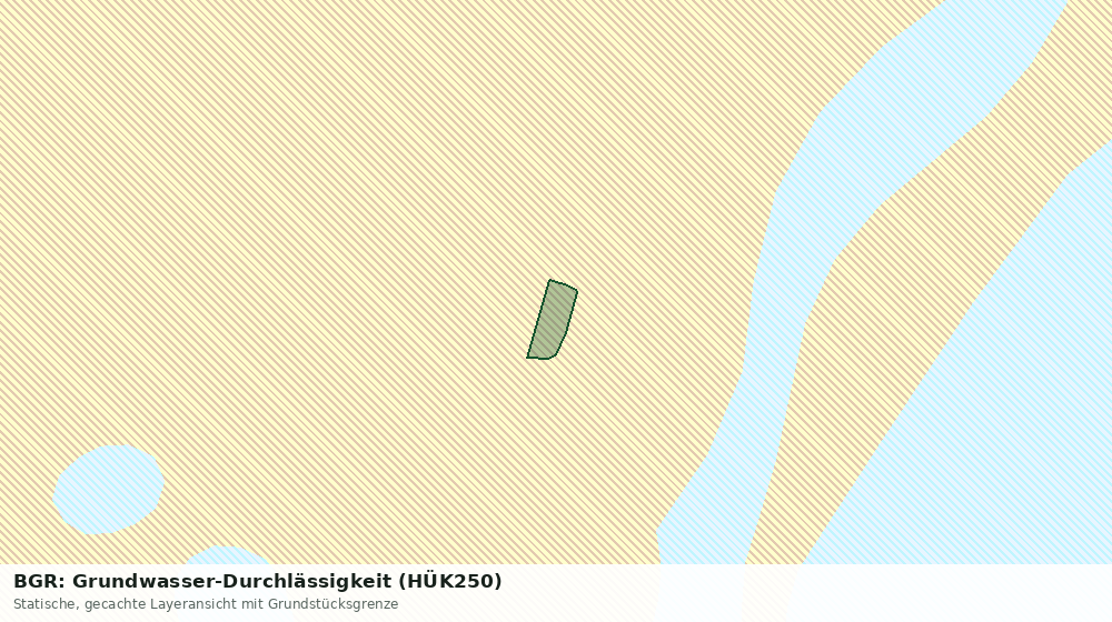 Statische Kartenansicht: BGR: Grundwasser-Durchlässigkeit (HÜK250)