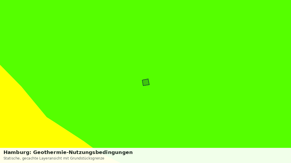 Statische Kartenansicht: Hamburg: Geothermie-Nutzungsbedingungen