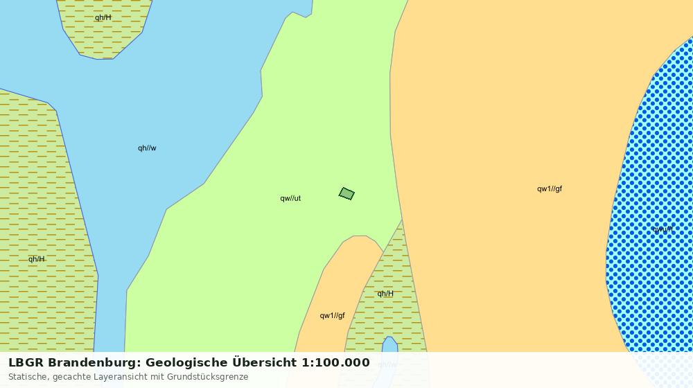 Statische Kartenansicht: LBGR Brandenburg: Geologische Übersicht 1:100.000