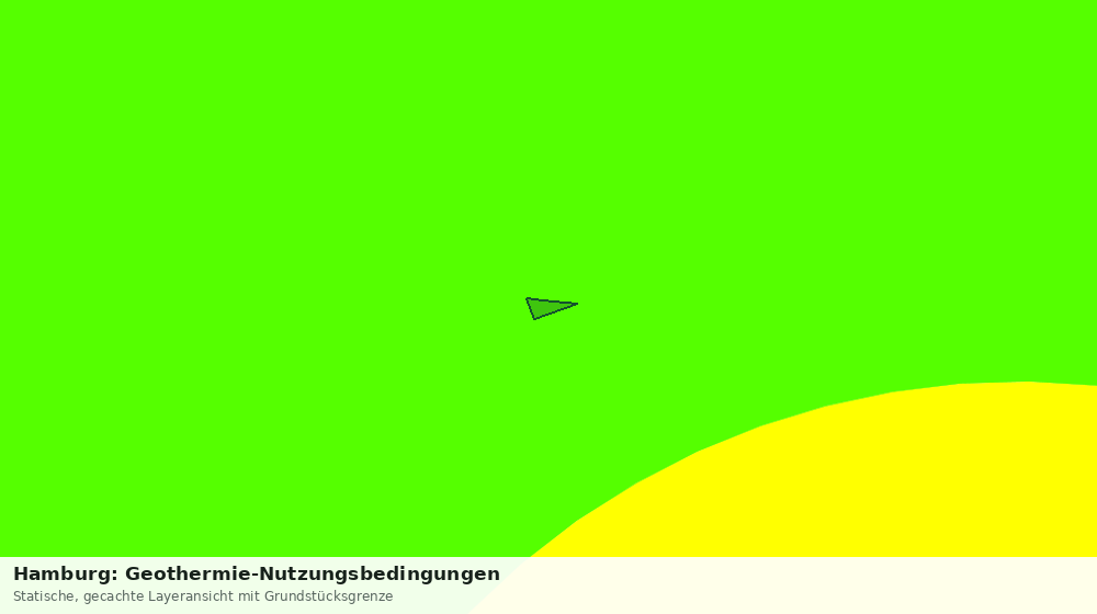 Statische Kartenansicht: Hamburg: Geothermie-Nutzungsbedingungen