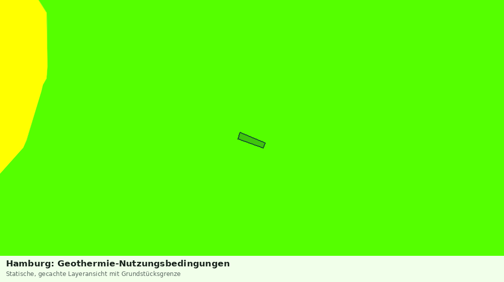 Statische Kartenansicht: Hamburg: Geothermie-Nutzungsbedingungen