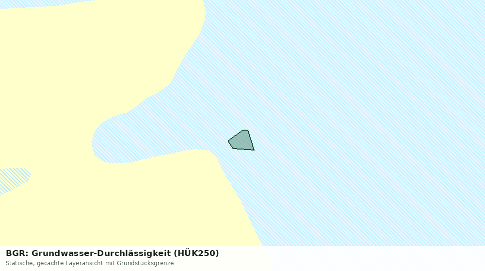 Statische Kartenansicht: BGR: Grundwasser-Durchlässigkeit (HÜK250)