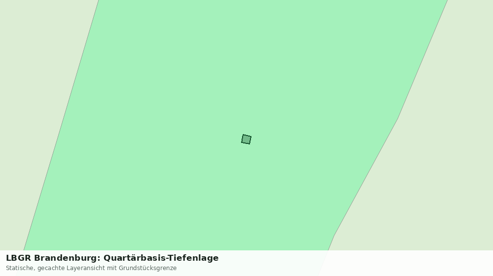 Statische Kartenansicht: LBGR Brandenburg: Quartärbasis-Tiefenlage