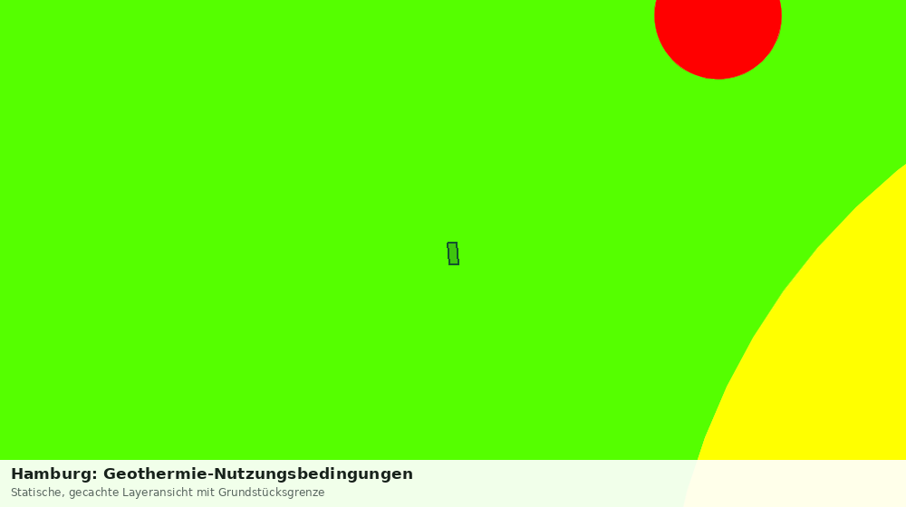 Statische Kartenansicht: Hamburg: Geothermie-Nutzungsbedingungen