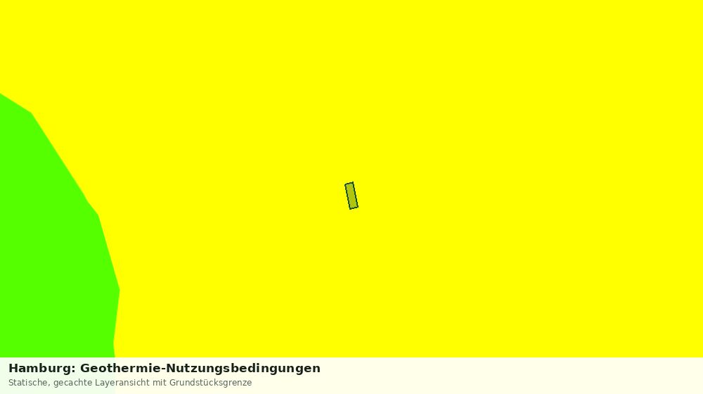 Statische Kartenansicht: Hamburg: Geothermie-Nutzungsbedingungen