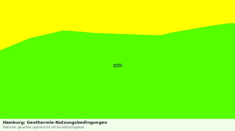 Statische Kartenansicht: Hamburg: Geothermie-Nutzungsbedingungen