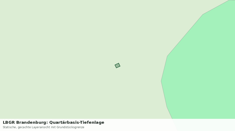 Statische Kartenansicht: LBGR Brandenburg: Quartärbasis-Tiefenlage