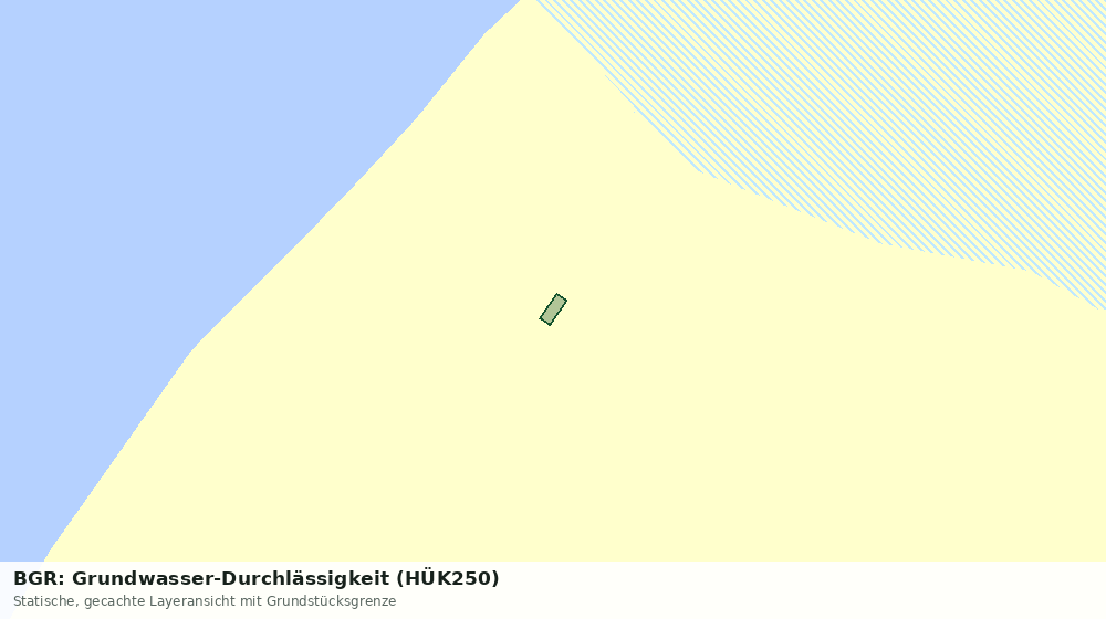 Statische Kartenansicht: BGR: Grundwasser-Durchlässigkeit (HÜK250)