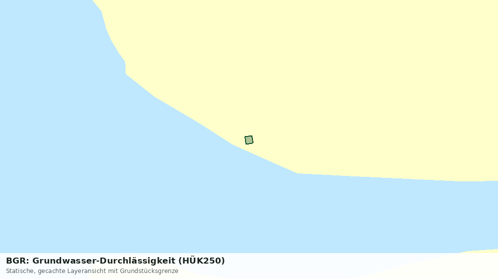 Statische Kartenansicht: BGR: Grundwasser-Durchlässigkeit (HÜK250)
