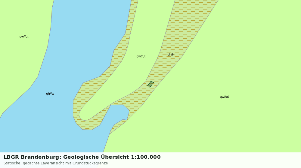 Statische Kartenansicht: LBGR Brandenburg: Geologische Übersicht 1:100.000