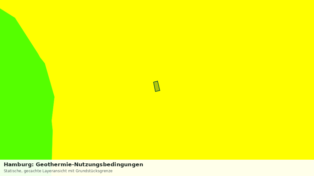 Statische Kartenansicht: Hamburg: Geothermie-Nutzungsbedingungen