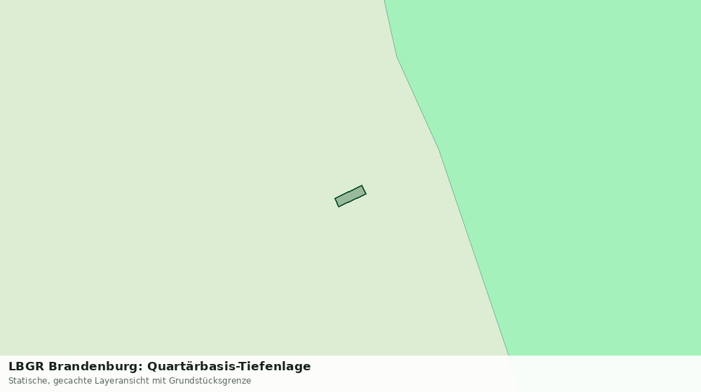 Statische Kartenansicht: LBGR Brandenburg: Quartärbasis-Tiefenlage