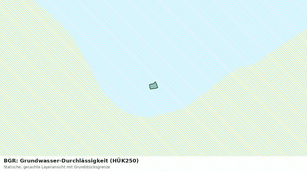 Statische Kartenansicht: BGR: Grundwasser-Durchlässigkeit (HÜK250)