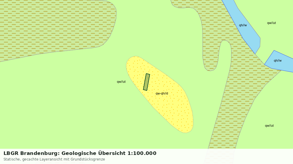 Statische Kartenansicht: LBGR Brandenburg: Geologische Übersicht 1:100.000