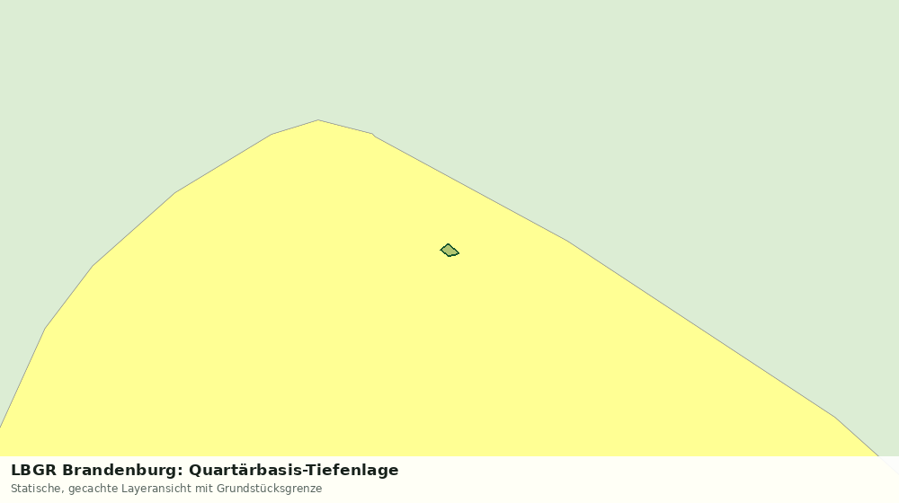 Statische Kartenansicht: LBGR Brandenburg: Quartärbasis-Tiefenlage