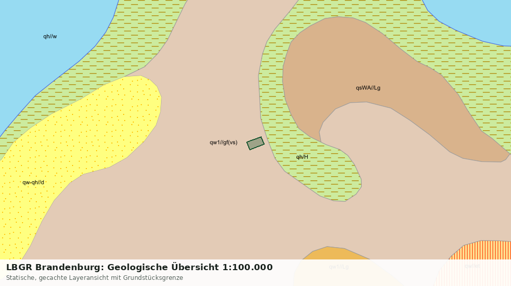 Statische Kartenansicht: LBGR Brandenburg: Geologische Übersicht 1:100.000