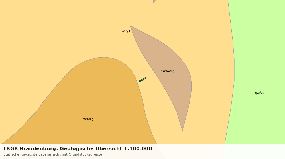 Statische Kartenansicht: LBGR Brandenburg: Geologische Übersicht 1:100.000