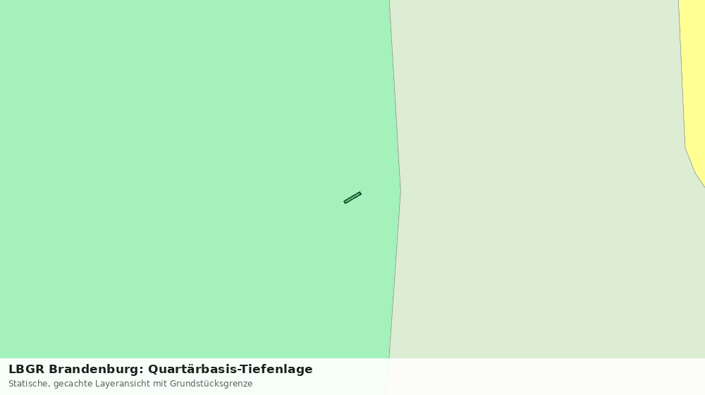 Statische Kartenansicht: LBGR Brandenburg: Quartärbasis-Tiefenlage
