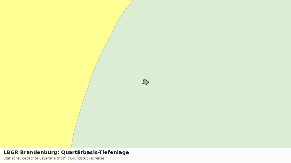 Statische Kartenansicht: LBGR Brandenburg: Quartärbasis-Tiefenlage