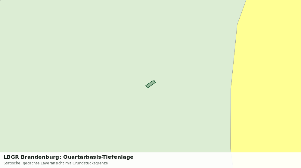 Statische Kartenansicht: LBGR Brandenburg: Quartärbasis-Tiefenlage