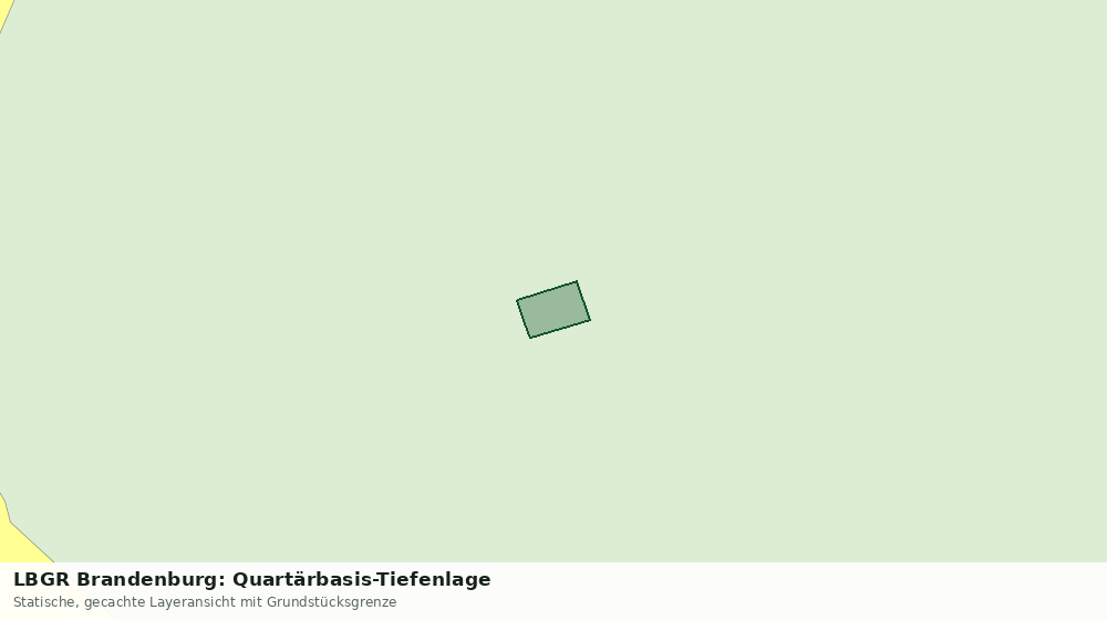 Statische Kartenansicht: LBGR Brandenburg: Quartärbasis-Tiefenlage
