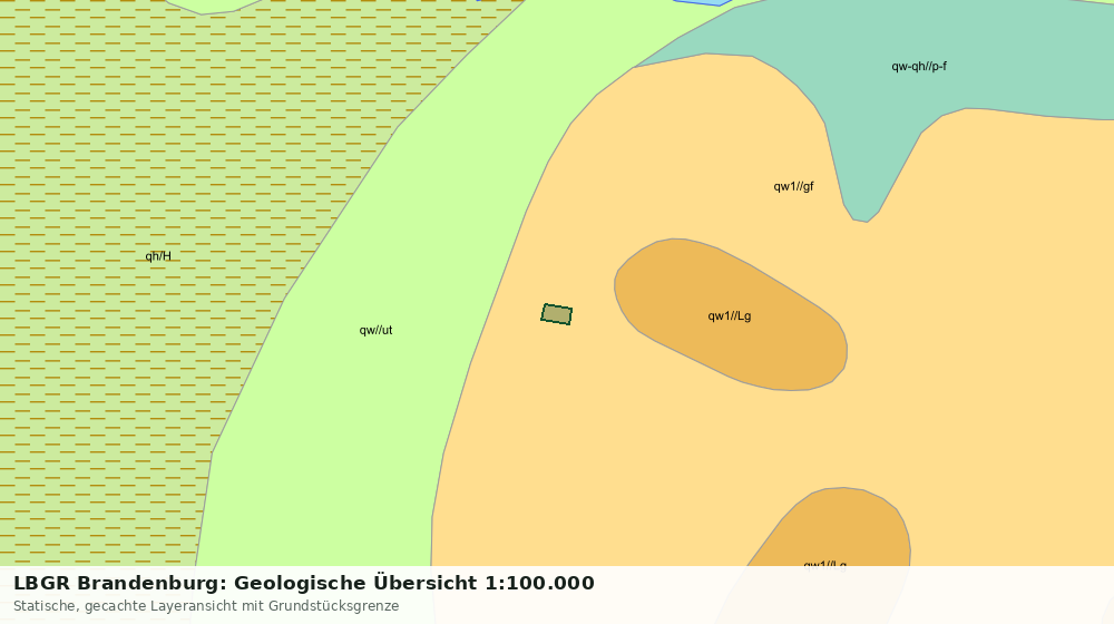 Statische Kartenansicht: LBGR Brandenburg: Geologische Übersicht 1:100.000