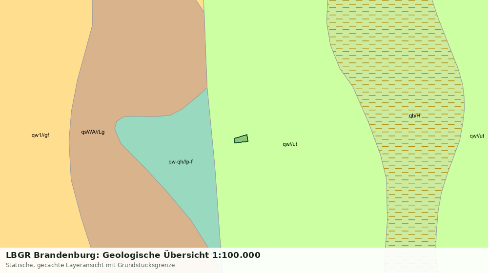 Statische Kartenansicht: LBGR Brandenburg: Geologische Übersicht 1:100.000