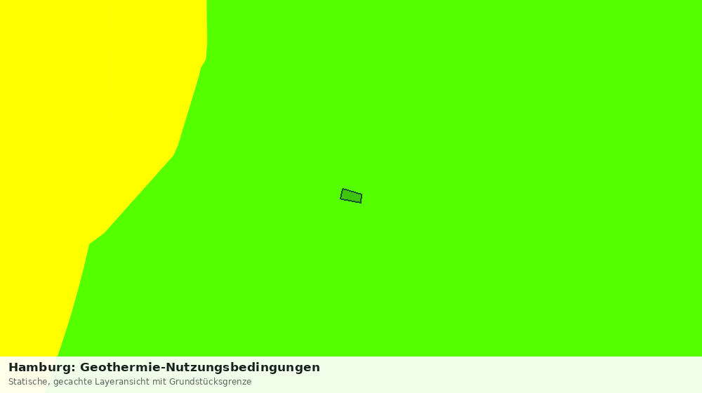 Statische Kartenansicht: Hamburg: Geothermie-Nutzungsbedingungen