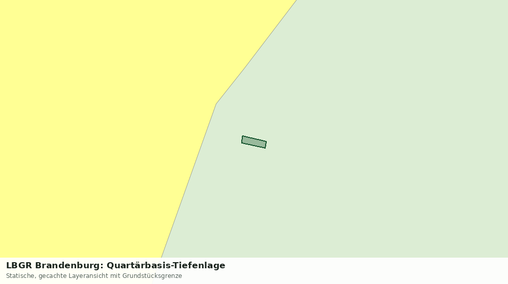 Statische Kartenansicht: LBGR Brandenburg: Quartärbasis-Tiefenlage