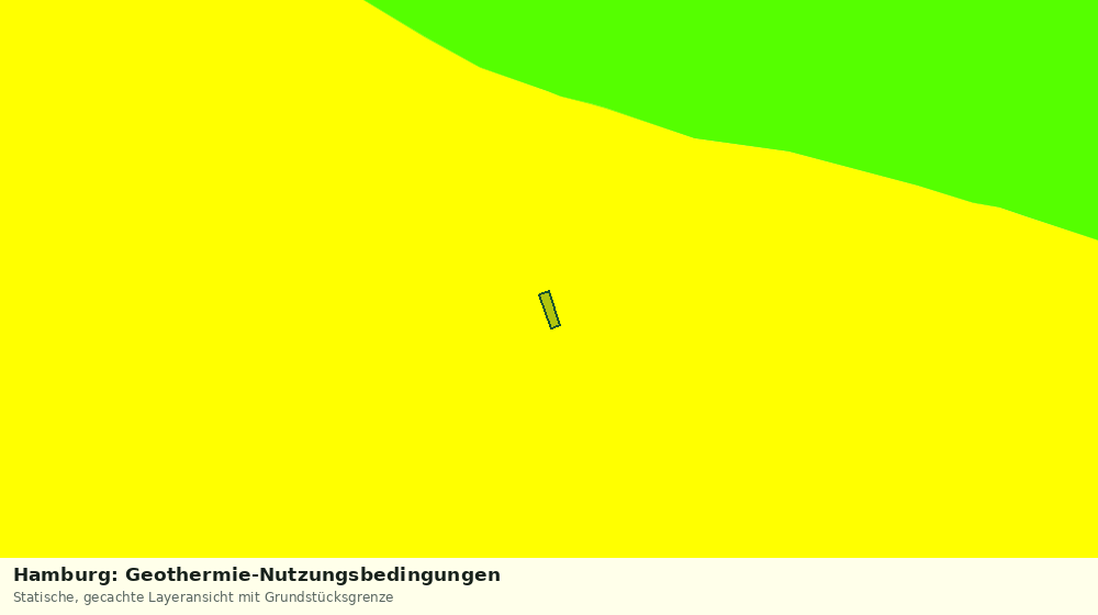 Statische Kartenansicht: Hamburg: Geothermie-Nutzungsbedingungen
