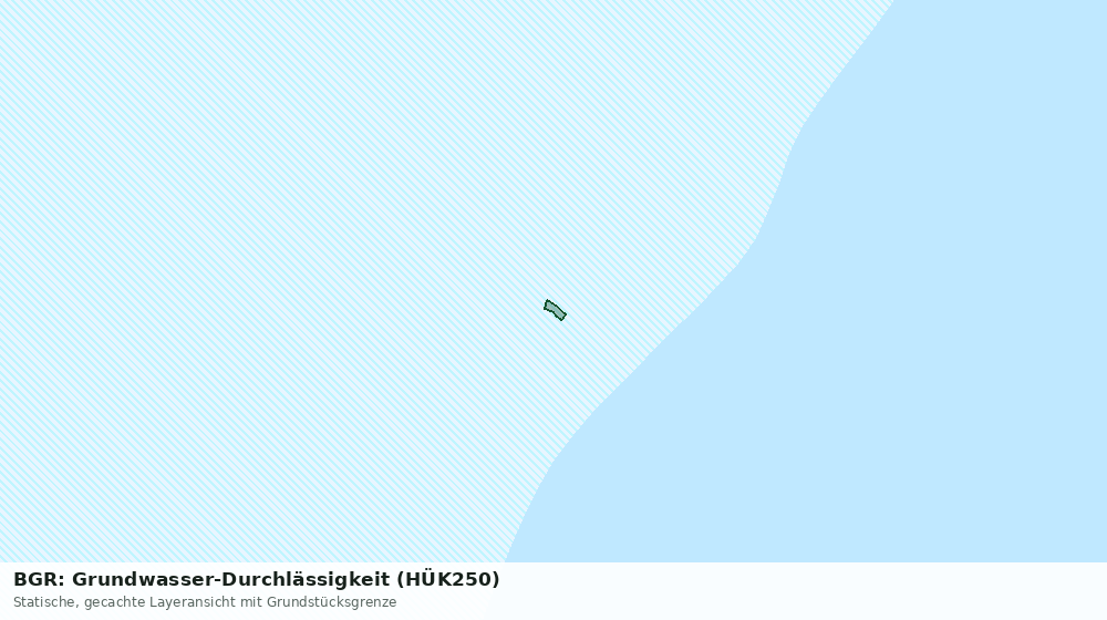 Statische Kartenansicht: BGR: Grundwasser-Durchlässigkeit (HÜK250)
