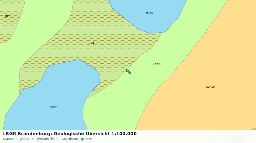 Statische Kartenansicht: LBGR Brandenburg: Geologische Übersicht 1:100.000