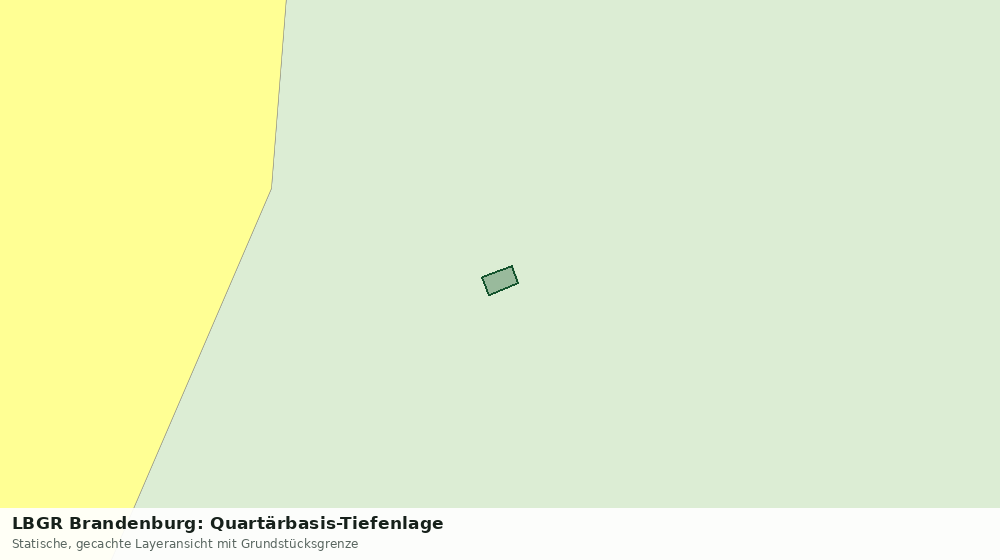 Statische Kartenansicht: LBGR Brandenburg: Quartärbasis-Tiefenlage