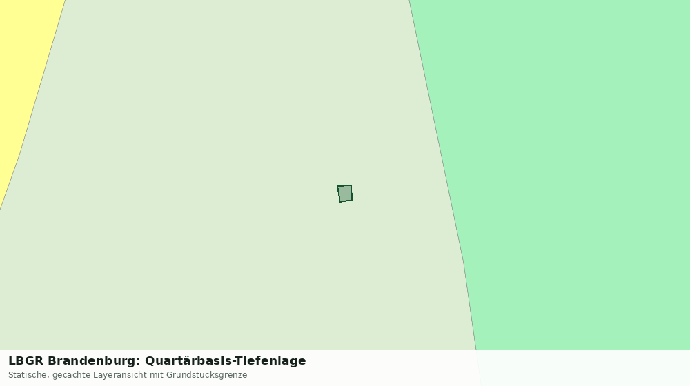 Statische Kartenansicht: LBGR Brandenburg: Quartärbasis-Tiefenlage