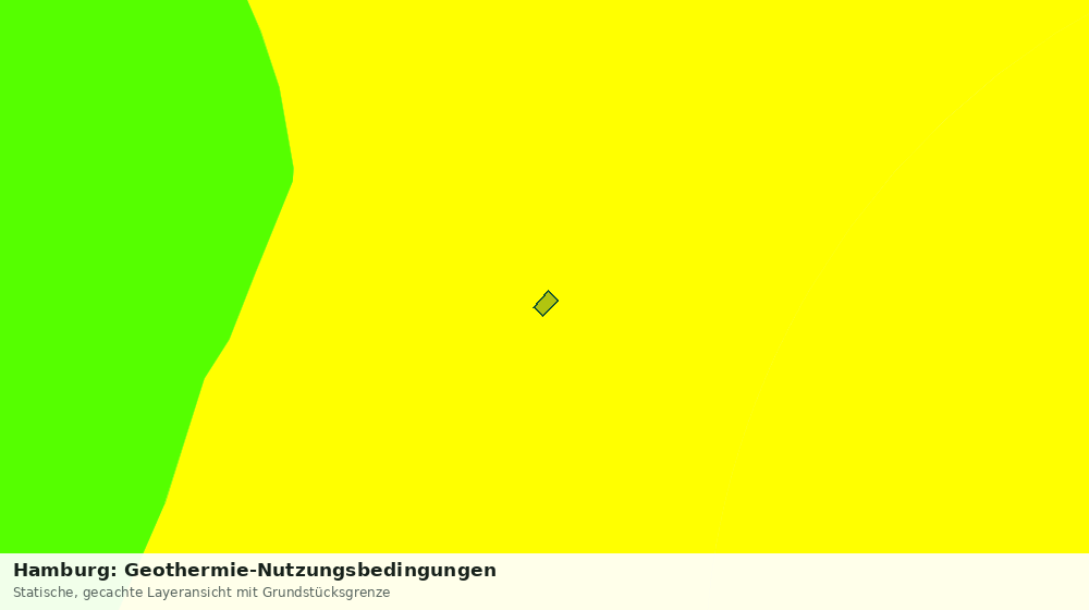 Statische Kartenansicht: Hamburg: Geothermie-Nutzungsbedingungen